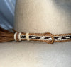 Horse Hair Hatband - Single Tassel Side Pull #07 - DBarJHats