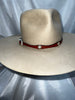 Red Leather Hat Band - LHB-020