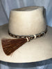 Horse Hair Hatband - Single Tassel Side Pull #01 - DBarJHats