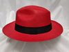 Fedora 7 3/8 (60) - Red (Montecristi Panama) #20-141