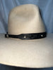 Black Leather Hatband - LHB-009