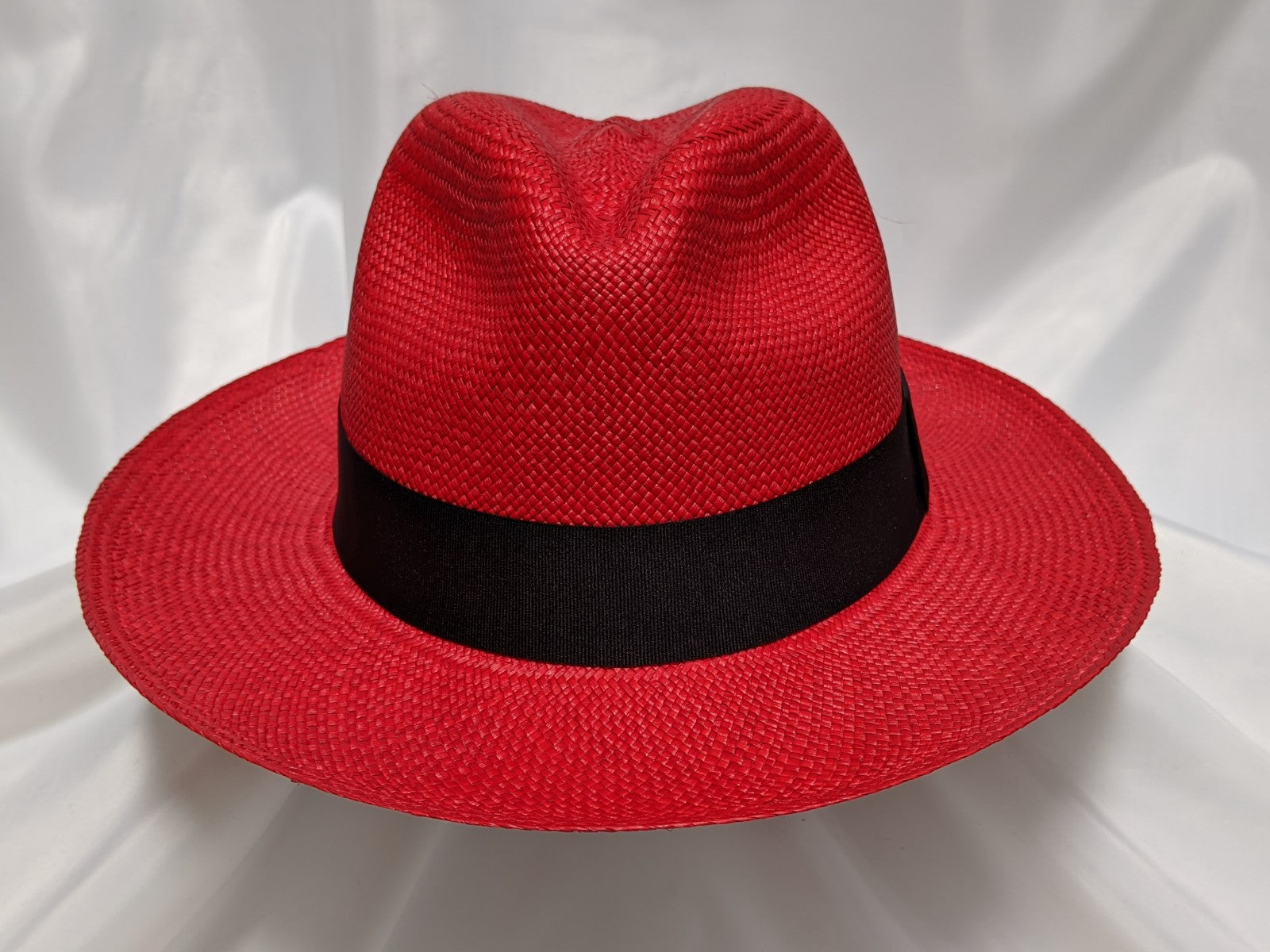 Red straw fedora hats hotsell