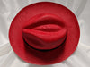 Fedora 7 3/8 (60) - Red (Montecristi Panama) #20-141