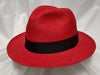 Fedora 7 5/8 (61) - Red (Montecristi Panama) #20-142