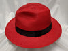 Fedora 7 5/8 (61) - Red (Montecristi Panama) #20-142