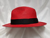 Fedora 7 5/8 (61) - Red (Montecristi Panama) #20-142